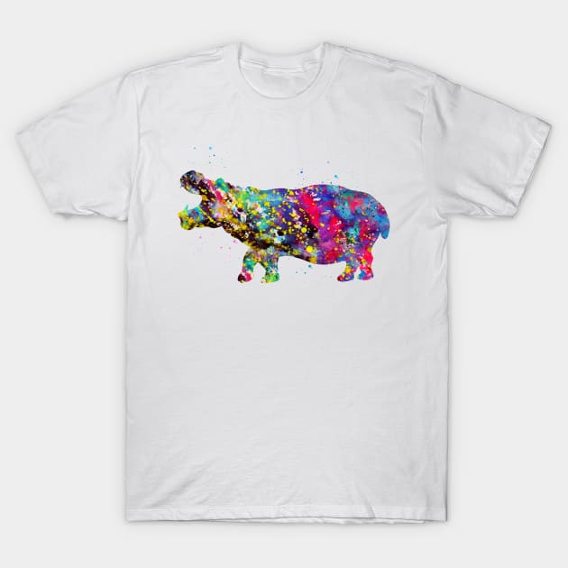 Hippopotamus T-Shirt by erzebeth